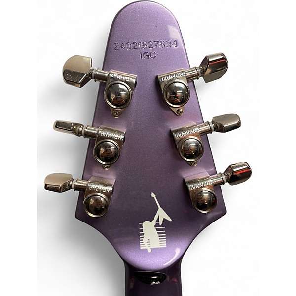 Used Epiphone KIRK HAMMET 1979 FLYING V METALLIC PURPLE Solid Body Electric Guitar