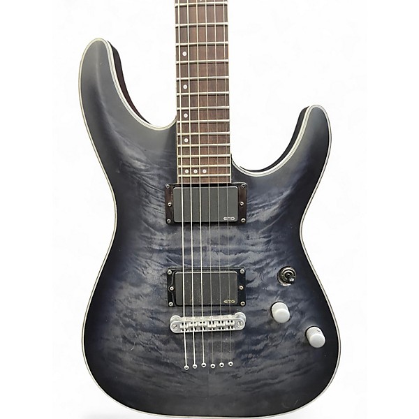 Used Schecter Guitar Research C1 Platinum Gray Solid Body Electric Guitar