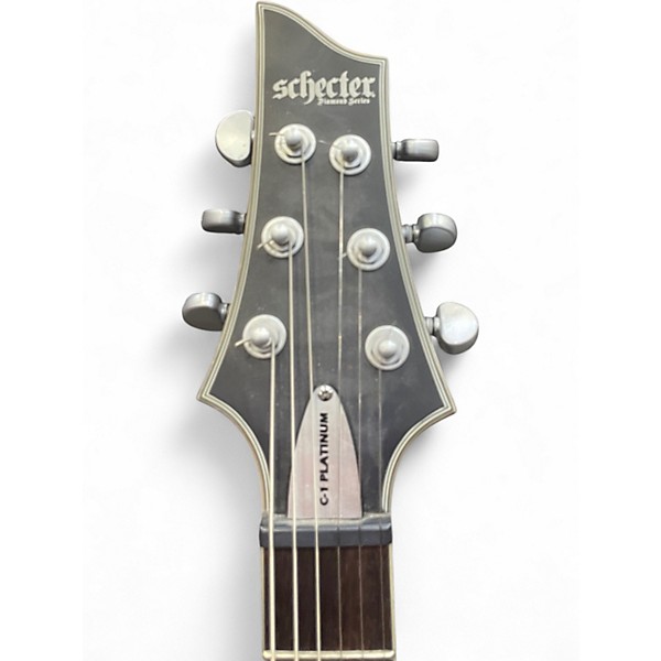 Used Schecter Guitar Research C1 Platinum Gray Solid Body Electric Guitar