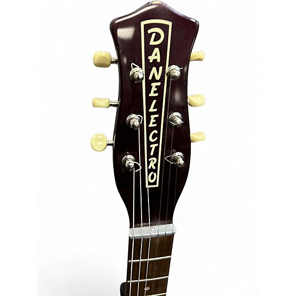 Used Danelectro 57 Maroon Solid Body Electric Guitar