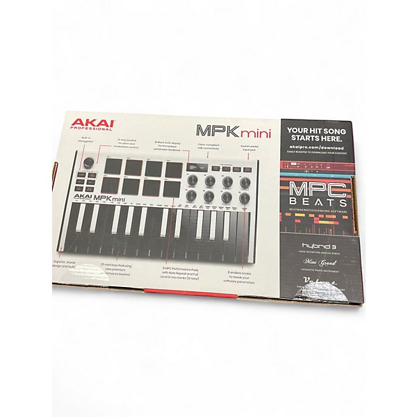 Used Akai Professional MPK Mini MKII MIDI Controller