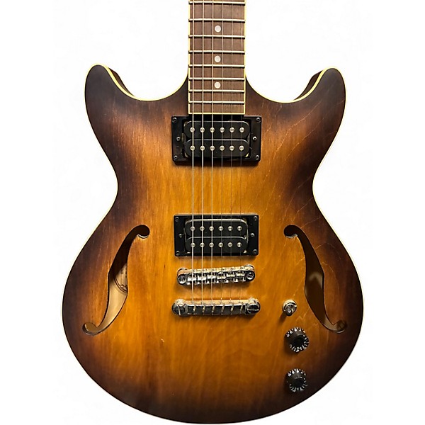 Used Ibanez AM53-TF Brown Sunburst Hollow Body Electric Guitar