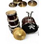 Used Rogue 5 Piece Junior Kicker Wine Red Drum Kit