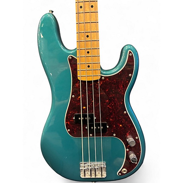Used 2018 Fender Player Precision Bass Ocean Turquoise Electric Bass Guitar