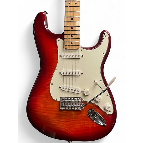 Used Fender Standard Stratocaster Plus Top AGED CHERRY BURST Solid Body Electric Guitar