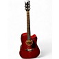 Used Fender CD140SCE Candy Apple Red Acoustic Electric Guitar thumbnail
