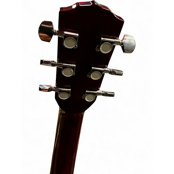 Used Fender CD140SCE Candy Apple Red Acoustic Electric Guitar