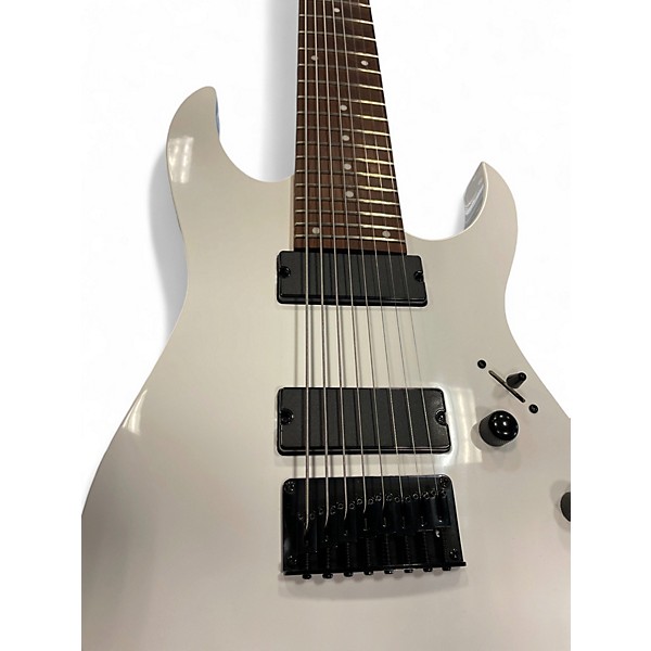 Used Ibanez RG8 8 String White Solid Body Electric Guitar