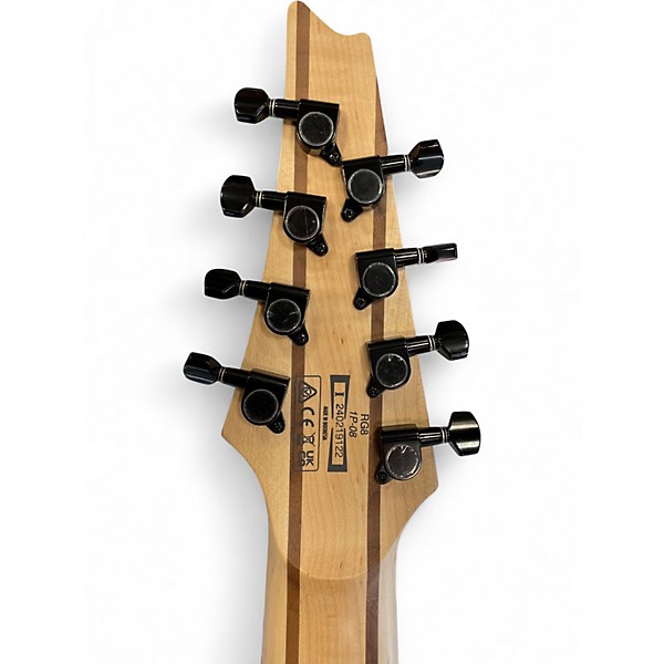 Used Ibanez RG8 8 String White Solid Body Electric Guitar