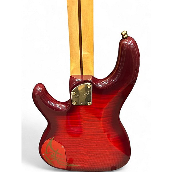 Used Fender PRECISION BASS LYTE RED Electric Bass Guitar