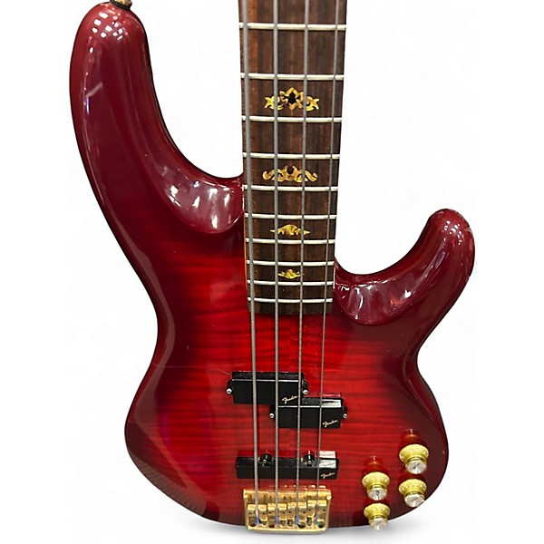 Used Fender PRECISION BASS LYTE RED Electric Bass Guitar