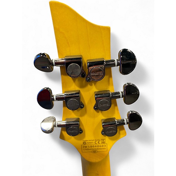 Used Schecter Guitar Research Omen Extreme 6 Ocean Blue Burst Solid Body Electric Guitar