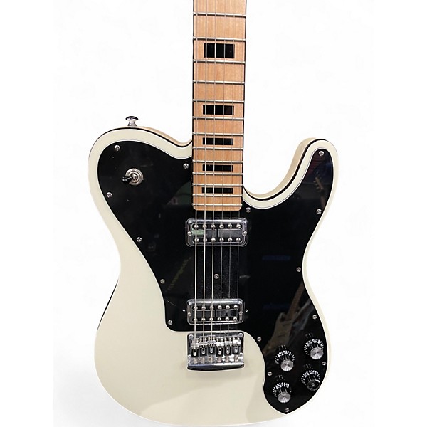 Used Schecter Guitar Research PT Fastback WHITE Solid Body Electric Guitar