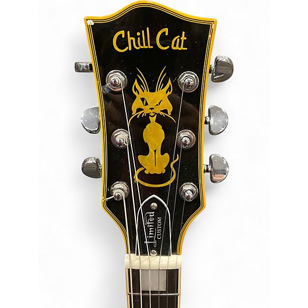 Used Chill Cat SINGLE CUT Black Solid Body Electric Guitar