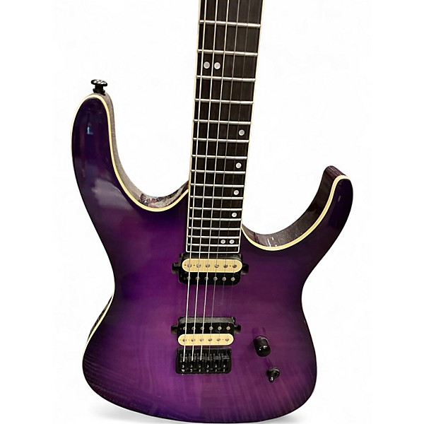 Used Leo Jaymz MONSOON Purple Solid Body Electric Guitar