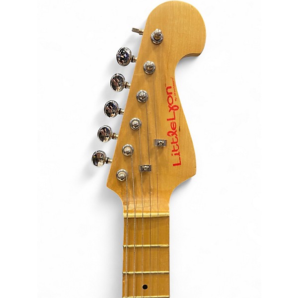 Used Washburn Little Lyon Black and White Electric Guitar