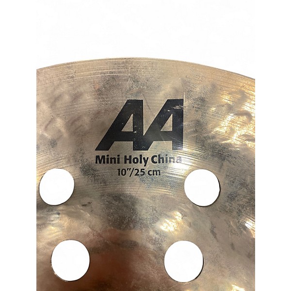 Used SABIAN 10in AA Holy China Brilliant Cymbal