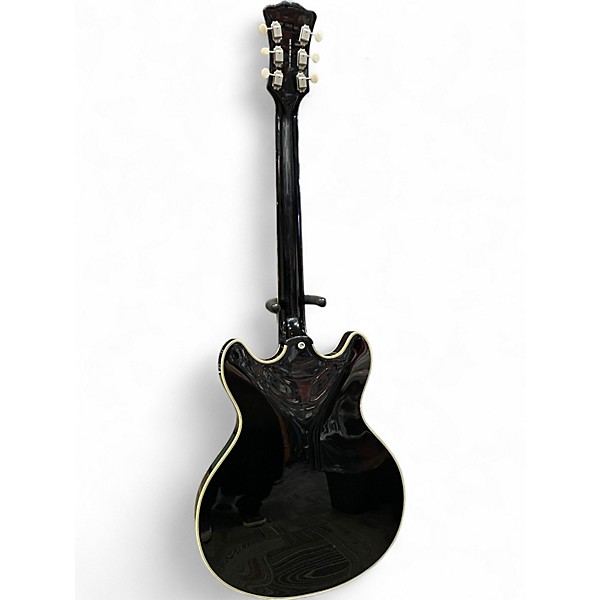 Used D'Angelico Excel DC Tour Black Hollow Body Electric Guitar