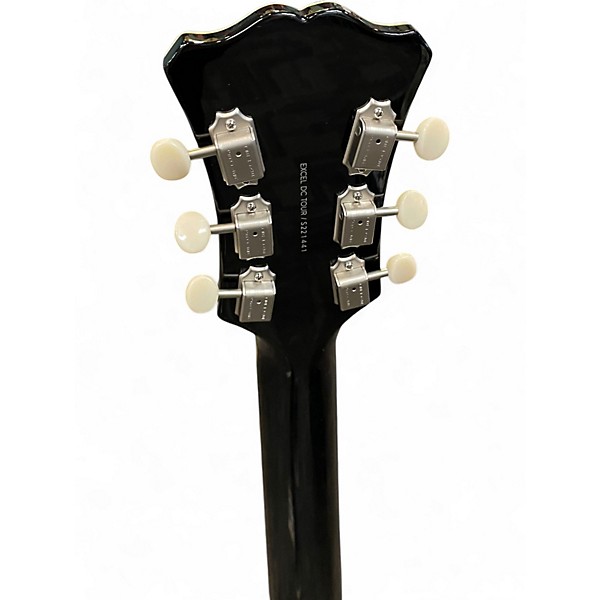 Used D'Angelico Excel DC Tour Black Hollow Body Electric Guitar