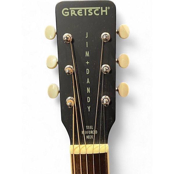 Used Gretsch Guitars Jim Dandy Parlor Deep Cherry Burst Acoustic Guitar