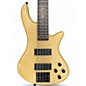 Used Schecter Guitar Research Stiletto Custom 5 String Natural Satin Electric Bass Guitar