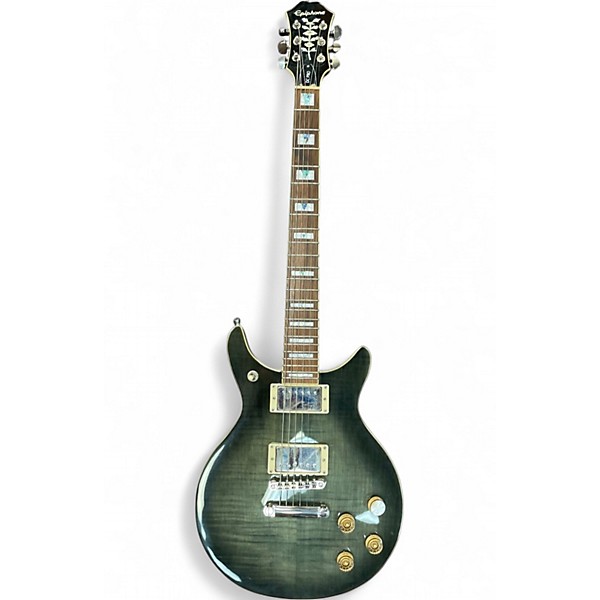 Used Epiphone DC Pro Midnight Ebony Solid Body Electric Guitar