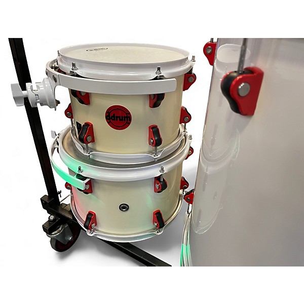 Used ddrum 5 Piece Hybrid White Drum Kit