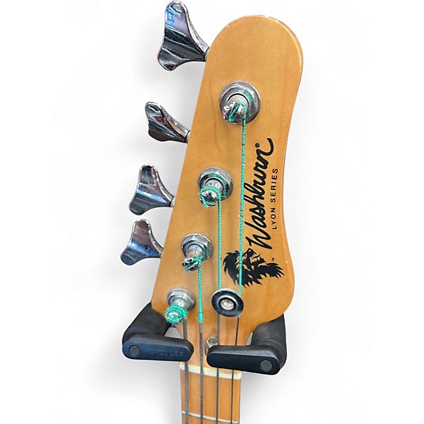 Used Washburn LYON SERIES P-STYLE Black Electric Bass Guitar
