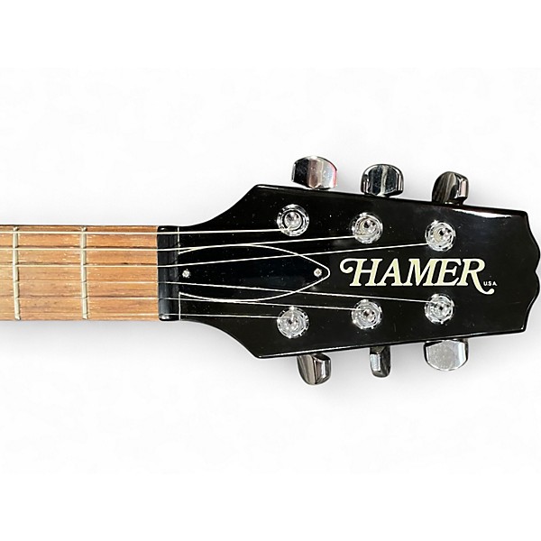 Used Hamer Usa Eclipse Trans Red Solid Body Electric Guitar