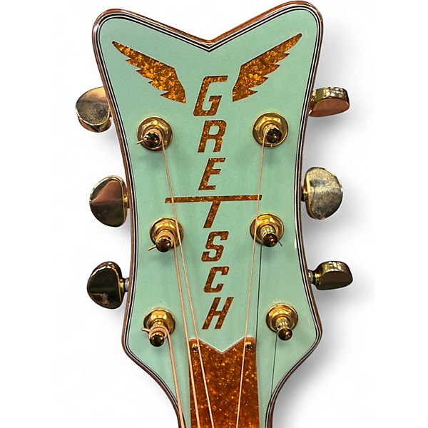 Used Gretsch Guitars G5021WPE Rancher Penguin Parlor Mint Green Acoustic Electric Guitar