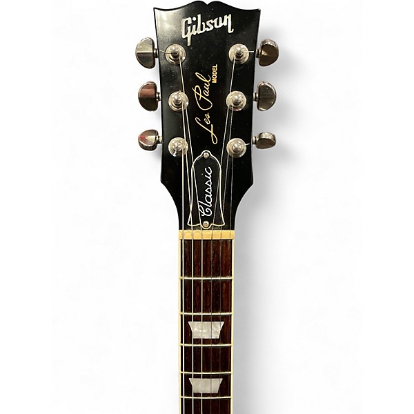 Used Gibson Les Paul Classic Ebony Solid Body Electric Guitar