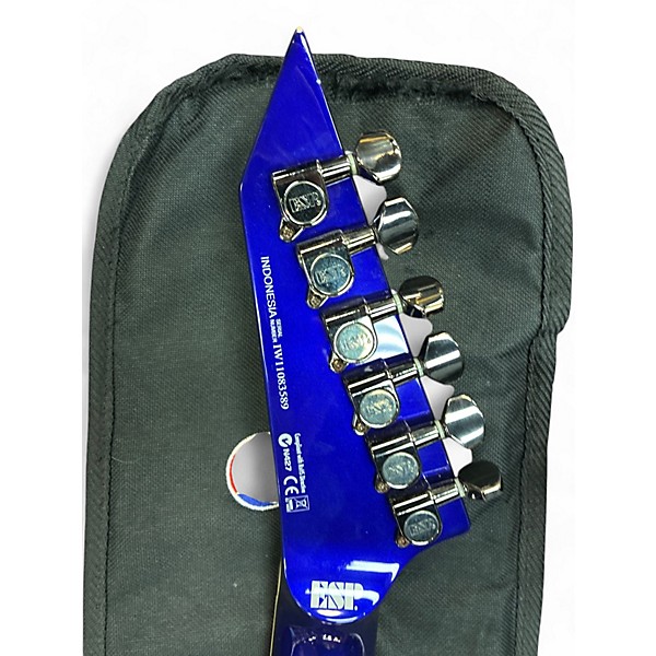 Used ESP LTD MH330FR Blue Pearl Solid Body Electric Guitar