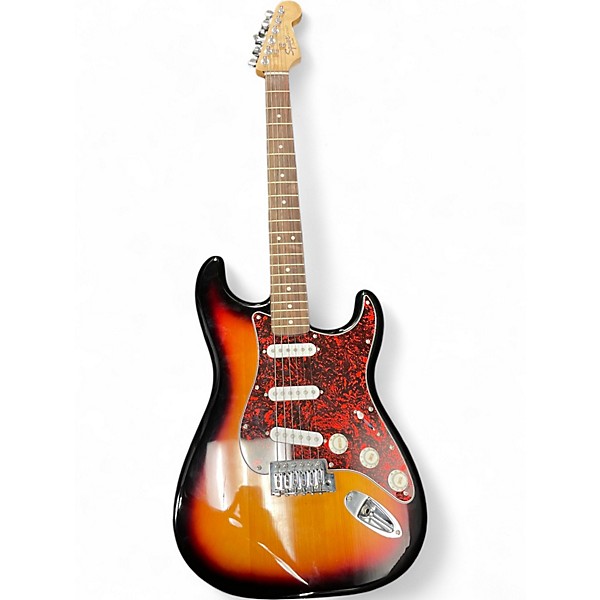 Used Squier STRAT Sunburst Solid Body Electric Guitar