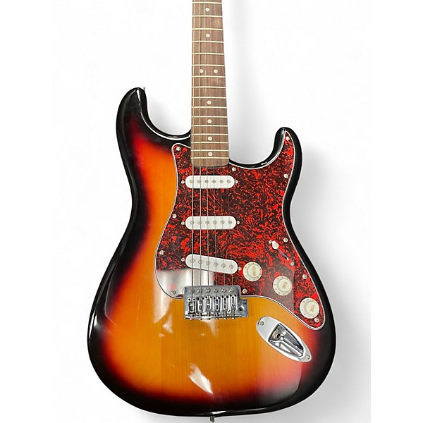 Used Squier STRAT Sunburst Solid Body Electric Guitar