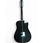 Used Fender DG16E12 Black 12 String Acoustic Electric Guitar