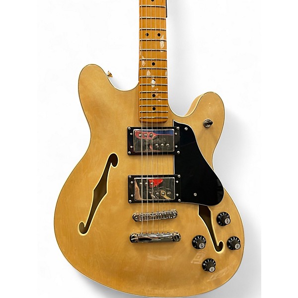 Used Squier Classic Vibe Starcaster Natural Hollow Body Electric Guitar