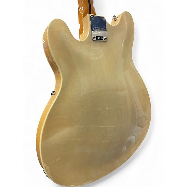 Used Squier Classic Vibe Starcaster Natural Hollow Body Electric Guitar