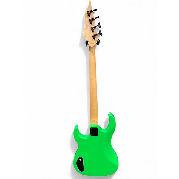 Used Dean Zone 4 String Nuclear Green Electric Bass Guitar