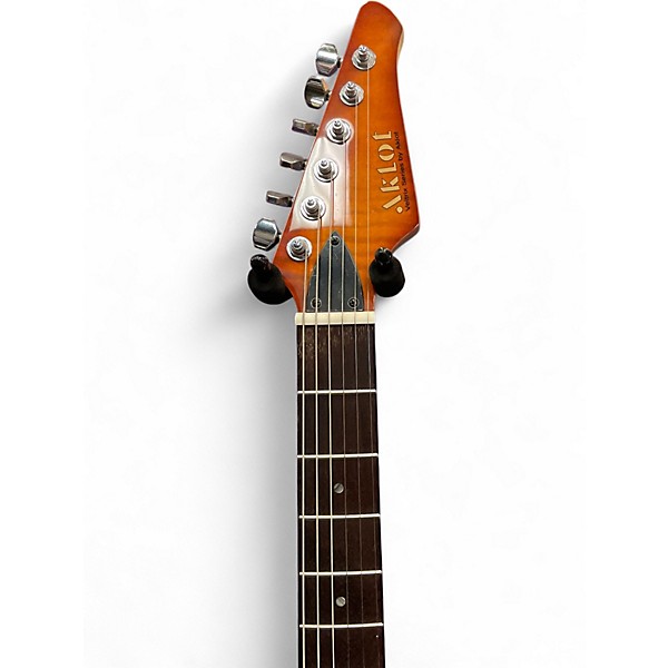 Used Aklot Strat style veltrix series 3 Color Sunburst Solid Body Electric Guitar