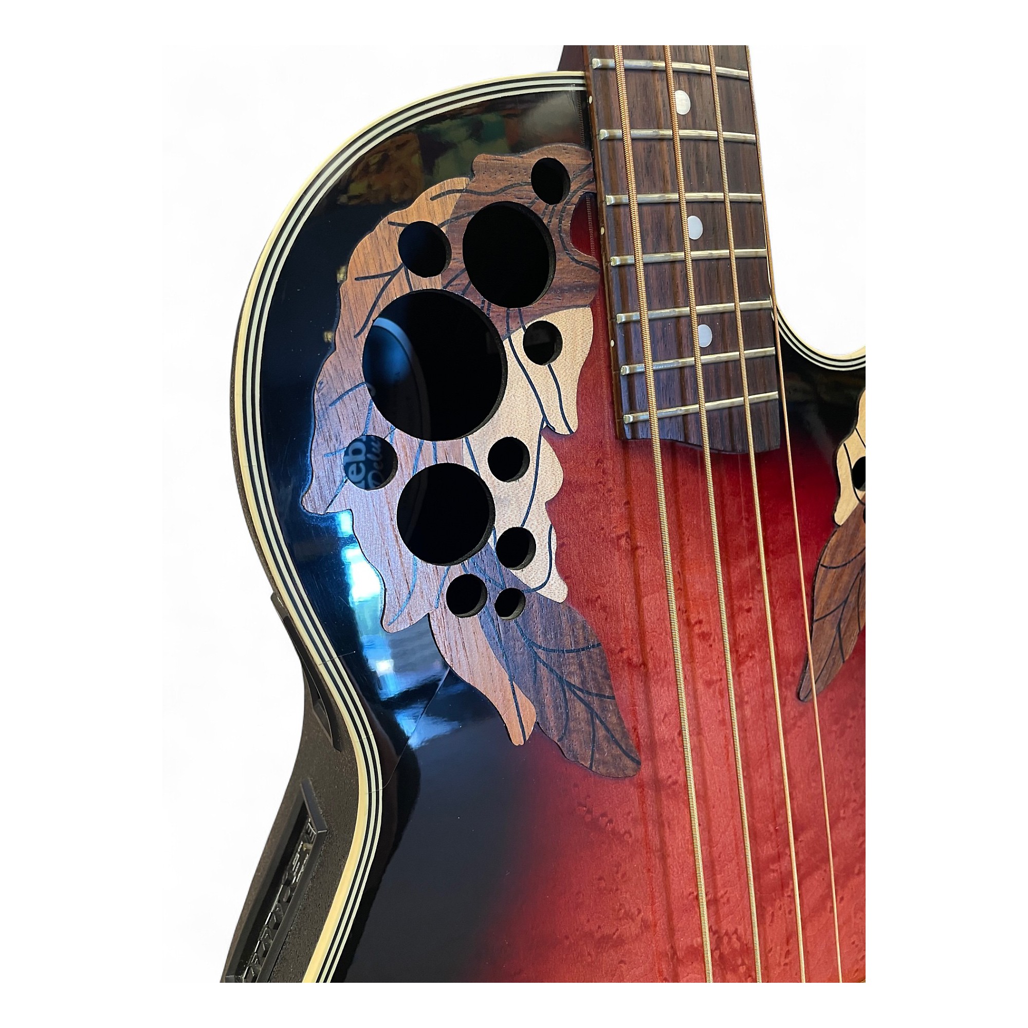 Used Ovation CC274 CELEBRITY DELUXE SUNBURST Acoustic Bass Guitar
