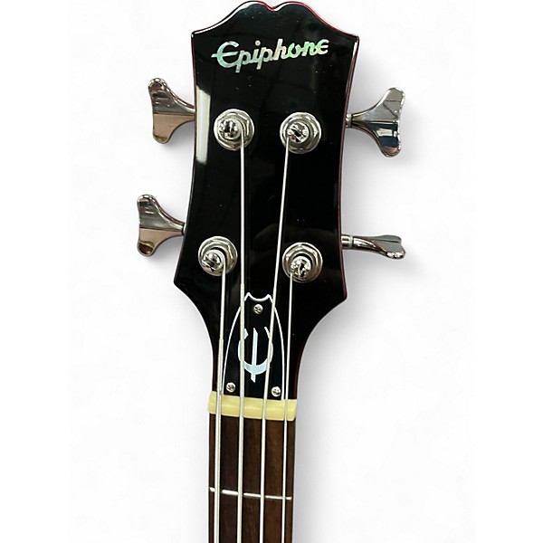 Used Epiphone EMBASSY Red Electric Bass Guitar