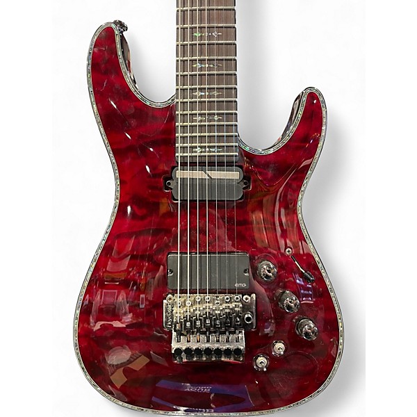Used Schecter Guitar Research Hellraiser-S 7 Black Cherry Solid Body Electric Guitar