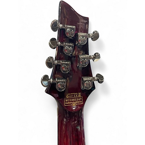 Used Schecter Guitar Research Hellraiser-S 7 Black Cherry Solid Body Electric Guitar