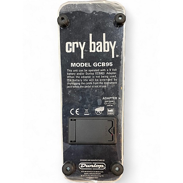 Used Dunlop GCB95F Crybaby Classic Wah With Fasel Inductor Effect Pedal