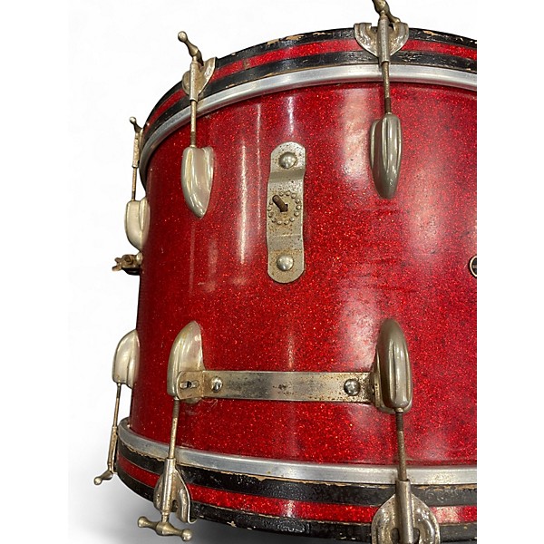 Used Slingerland 22x14 1950'S RED SPARKLE Drum