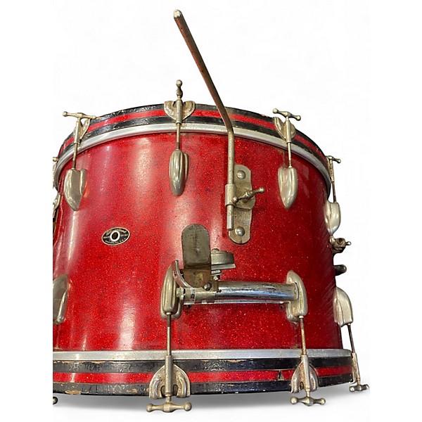 Used Slingerland 22x14 1950'S RED SPARKLE Drum
