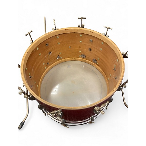 Used Slingerland 22x14 1950'S RED SPARKLE Drum