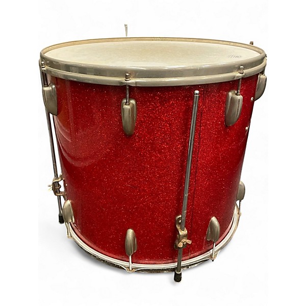 Used Slingerland 18X20 1950'S RED SPARKLE Drum
