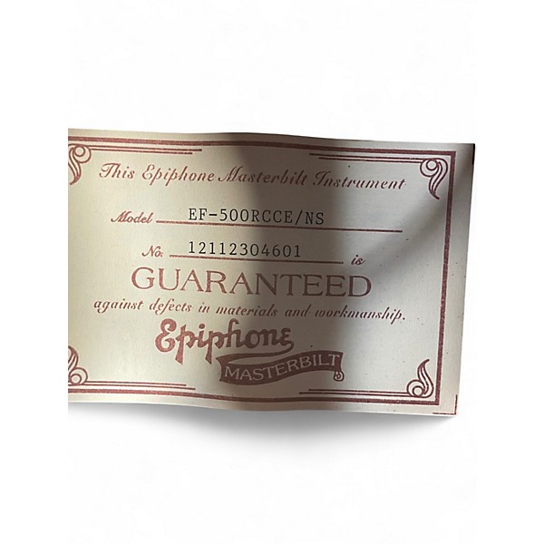 Used Epiphone EF500RCCE Natural Acoustic Electric Guitar