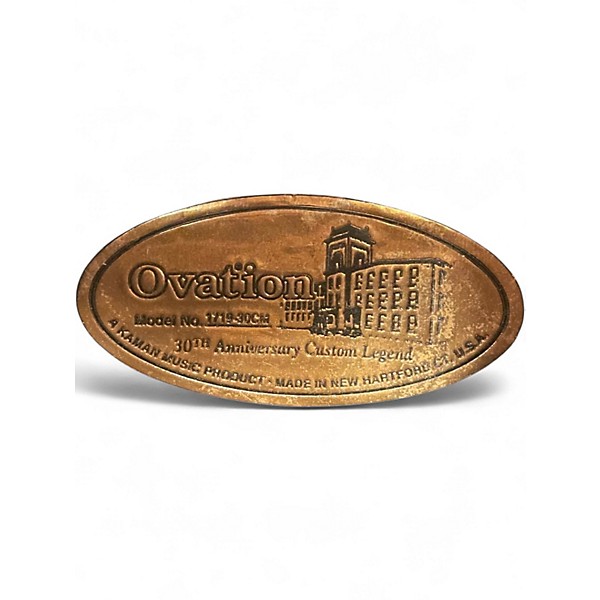 Used Ovation 30TH ANNIVERSARY CUSTOM LEGEND Natural Acoustic Electric Guitar